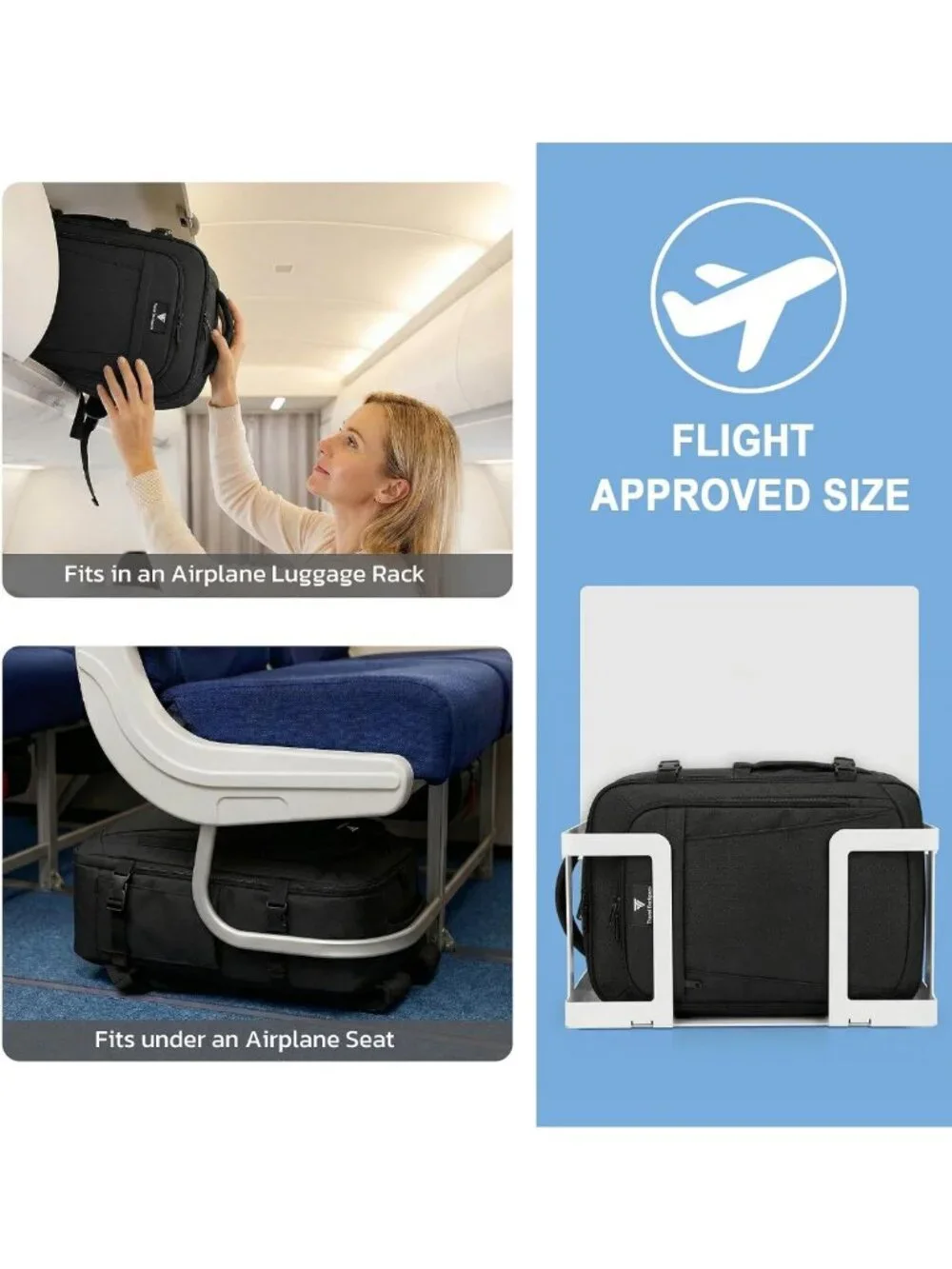 Flight-Approved Carry-On Travel Backpack for 15.6